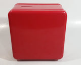 Fort Knox Combination Lock Safe Shaped Red Steel Coin Bank Collectible