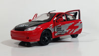 Maisto Excess Tuners Ford Focus Red Tenzo Racing Sports 1/24 Scale Die Cast Toy Car Vehicle with Opening Doors and Hood