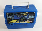 1992 DC Comics Batman Superhero Character Themed Thermos Brand Blue Lunch Box