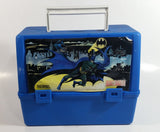 1992 DC Comics Batman Superhero Character Themed Thermos Brand Blue Lunch Box