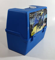 1992 DC Comics Batman Superhero Character Themed Thermos Brand Blue Lunch Box