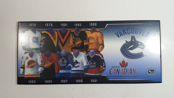 Molson Canadian Vancouver Canucks Ice Hockey Team Jersey History Wall Plaque Board