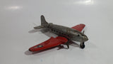 Vintage 1950s Wyandotte Twin Propeller Airforce Military Pressed Steel Toy Airplane 9 1/2" Wing Span