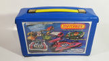 Vintage 1976 Lesney Matchbox 24 Car Carrying Case Blue with Yellow Trays