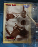 1998 Kenner Starting Lineup Timeless Legends NHL Ice Hockey Player Goalie Glenn Hall Chicago Blackhawks Action Figure and Trading Card New in Package
