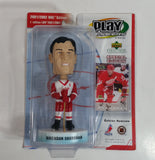 2001 Upper Deck Collectibles Play Makers Special Edition NHL NHLPA Ice Hockey Player Brendan Shanahan Detroit Red Wings 1/12 Scale Figure and Trading Card New in Package