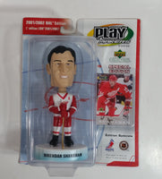 2001 Upper Deck Collectibles Play Makers Special Edition NHL NHLPA Ice Hockey Player Brendan Shanahan Detroit Red Wings 1/12 Scale Figure and Trading Card New in Package