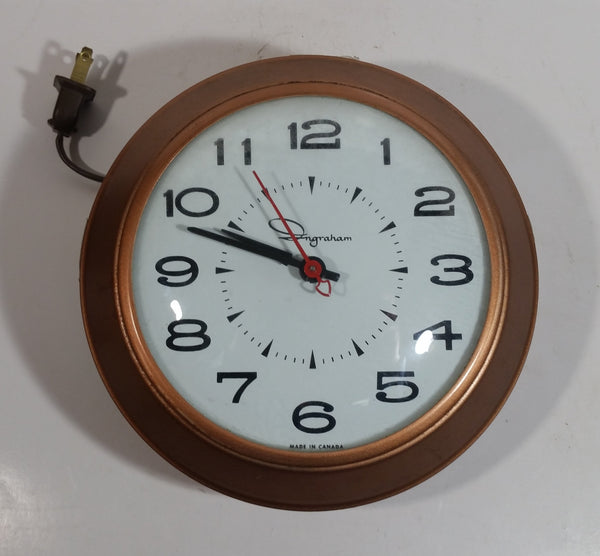 Vintage German Wesco Reproduction Kitchen Clock Metal Battery