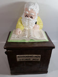 Vintage Christmas Themed Santa Accounting Dept S. Clause MGR 13" Tall Ceramic Cookie Jar