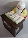 Vintage Christmas Themed Santa Accounting Dept S. Clause MGR 13" Tall Ceramic Cookie Jar