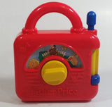 1992 Fisher Price Windup Music Box "Frere Jacques" Are You Sleeping Red Plastic Toy