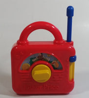 1992 Fisher Price Windup Music Box "Frere Jacques" Are You Sleeping Red Plastic Toy