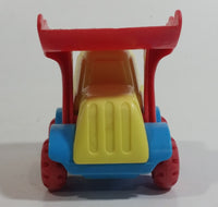 AHI Azrak Hamway Bulldozer Excavator Yellow Red Blue Plastic Toy Construction Vehicle