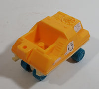 Vintage Lunar Landing Explorer 02 Yellow and White Plastic Toy Space Vehicle - Hong Kong