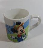 Gibson Disney Mickey Mouse Farmer with Farm Scenes Ceramic Coffee Mug Cup