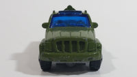 2003 Matchbox On The Job Troop Carrier Truck Dark Olive Green Die Cast Toy Car Vehicle