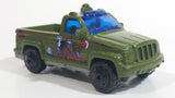 2003 Matchbox On The Job Troop Carrier Truck Dark Olive Green Die Cast Toy Car Vehicle