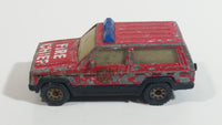 1997 Matchbox Jeep Cherokee Fire Chief Red Die Cast Toy Car Rescue Emergency Firefighting Vehicle