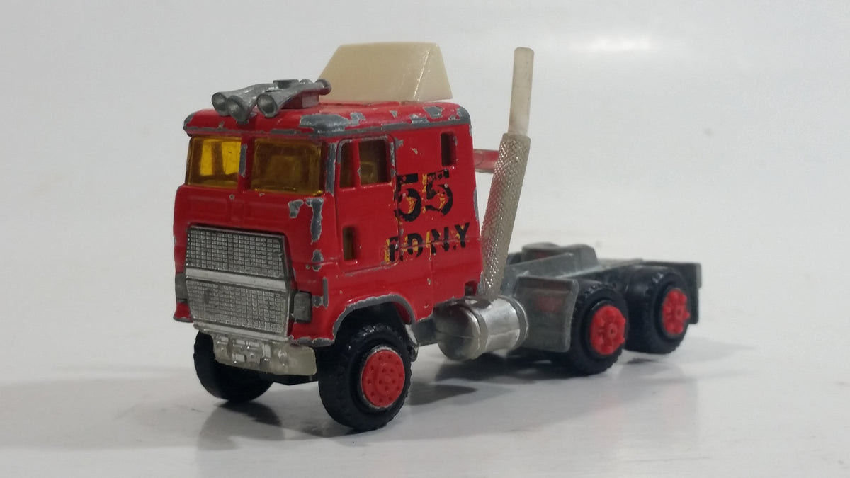 Majorette Super Movers 55 F.D.N.Y. Fire Engine Semi Truck Tractor Red ...