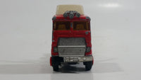 Majorette Super Movers 55 F.D.N.Y. Fire Engine Semi Truck Tractor Red Die Cast Toy Car Rig Vehicle
