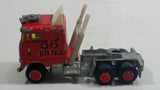 Majorette Super Movers 55 F.D.N.Y. Fire Engine Semi Truck Tractor Red Die Cast Toy Car Rig Vehicle