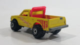 1991 Hot Wheels Beach Patrol "Surf Patrol" Truck Yellow Die Cast Toy Car Vehicle
