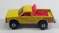 1991 Hot Wheels Beach Patrol "Surf Patrol" Truck Yellow Die Cast Toy Car Vehicle