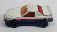 Vintage Majorette Pontiac Fiero White No. 206 Die Cast Toy Car Vehicle 1/55 Scale Made in France