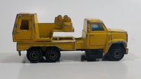 Vintage 1980s Majorette Movers Crane Truck Yellow #283 1/100 Die Cast Metal Toy Construction Equipment Vehicle