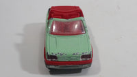 Majorette Peugeot 205 CTI Convertible 1/53 Scale No. 281 & No. 210 Light Green and Red Die Cast Toy Car Vehicle