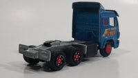 Rare HTF Majorette Mercedes "Truck Force" Semi Tractor Truck Rig Teal Blue Die Cast Toy Car Vehicle