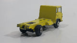 Vintage Yatming Semi Delivery Truck Bright Yellow Die Cast Toy Car Vehicle
