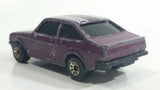 Vintage 1985 Matchbox Super G.T. BR 25/26 Ford Escort RS2000 Purple #10 "GT Sports" Die Cast Toy Car Vehicle