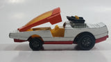 Vintage 1972 Lesney Matchbox Speed Kings Bandeloro White and Orange Die Cast Toy Car Vehicle with Lifting Canopy