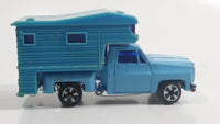 JRI Road Machines "Cosmos" RV Camper Chevy Pickup Truck Sky Blue Die Cast Toy Car Vehicle - Hong Kong