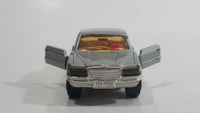 Vintage Majorette Mercedes-Benz 450 SE Silver Grey Die Cast Toy Car Vehicle with Opening Doors