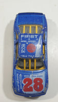 Vintage Majorette Supers No. 217/8 Stock Car #28 Blue 1/60 Scale Die Cast Toy Race Car Vehicle