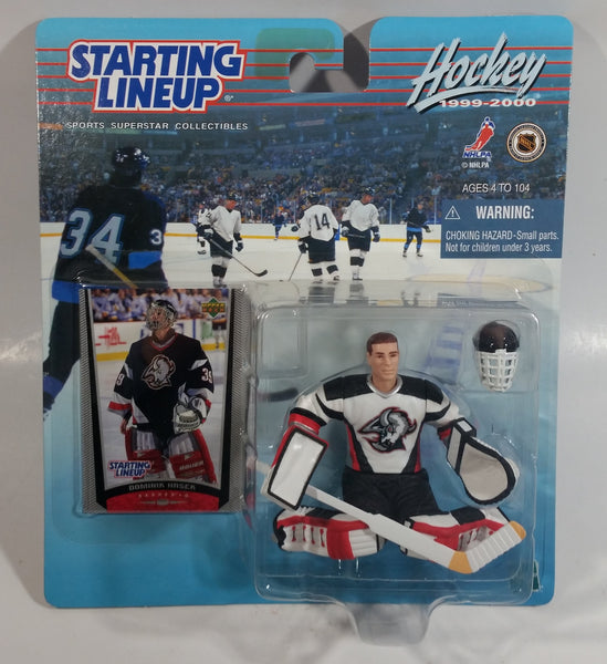1999 Hasbro Starting Lineup NHL Ice Hockey Player Goalie Dominik Hasek Buffalo Sabres Action Figure and Upper Deck Trading Card New in Package