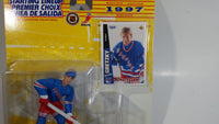 1997 Edition Kenner Starting Lineup NHL Ice Hockey Player Wayne Gretzky New York Rangers Action Figure and Upper Deck Trading Card New in Package Standard Card