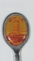 Bell Ring Centre Building Birmingham, Alabama Themed Silver Plated Spoon with Floral Engraved Bowl