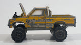 Majorette 4x4 Toyota Pick-up Truck Dark Yellow Gold No. 287 and 292 Die Cast Toy Car Vehicle with Opening Hood