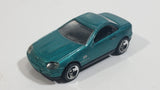 2000 Hot Wheels Mercedes SLK Metallic Aqua Green Die Cast Toy Car Vehicle
