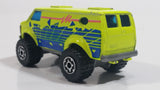 1993 Matchbox 4x4 Chevy Van Fluorescent Yellow Die Cast Toy Car Vehicle