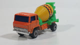 Yatming Style Ford Cement Truck Orange Green Yellow Die Cast Toy Car Vehicle Made in Hong Kong