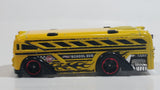 2014 Hot Wheels City Works Surf Surfin' School Bus Yellow Die Cast Toy Car Vehicle