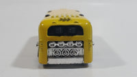 2014 Hot Wheels City Works Surf Surfin' School Bus Yellow Die Cast Toy Car Vehicle