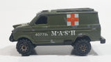 Vintage 1982 Kidco Tough Wheels MASH T.V. Show 4077th Army Military Medic Ambulance Olive Green Van Die Cast Toy Car Vehicle Television Collectible