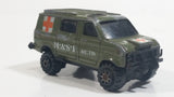 Vintage 1982 Kidco Tough Wheels MASH T.V. Show 4077th Army Military Medic Ambulance Olive Green Van Die Cast Toy Car Vehicle Television Collectible