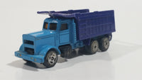 Vintage Soma Wheels Peterbilt Dump Truck Blue Die Cast Toy Car Vehicle - Hong Kong