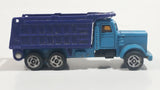 Vintage Soma Wheels Peterbilt Dump Truck Blue Die Cast Toy Car Vehicle - Hong Kong